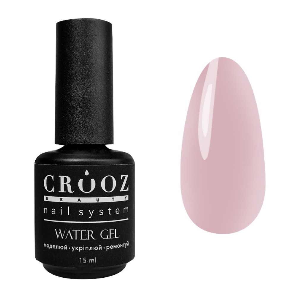 Рідкий гель Crooz Water Gel 11 для зміцнення та моделювання світлий рожево-бежевий 15 мл