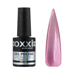 Гель-лак Oxxi Professional Crystal Cat 001 рожевий з шимером 10 мл