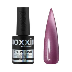 Гель-лак Oxxi Professional Summer Silk Cat 002 розово-фиолетовый с перламутром 10 мл