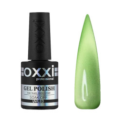 Гель-лак Oxxi Professional Summer Silk Cat 006 светло-зеленый с перламутром 10 мл