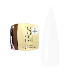 Акрил-гель Steffani Light Acryl Gel 02 White для зміцнення нігтів білий 10 мл