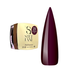 Акрил-гель Steffani Light Acryl Gel 25 для зміцнення нігтів темне бордо 10 мл