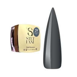 Акрил-гель Steffani Light Acryl Gel 29 для зміцнення нігтів насичений сірий 10 мл