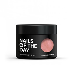 Полігель Nails Of The Day Polygel Shimmer 08 рожевий нюд з срібним шимером 30 мл