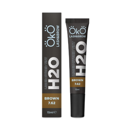 Фарба для брів і вій OKO Liquid Hybrid Tint H20 7.62 Brown колір