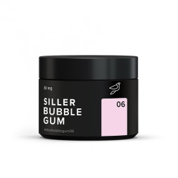 Гель для наращивания и дизайна Siller Professional Bubble Gum Gel 006 в баночке бледно-лиловый 15 мл