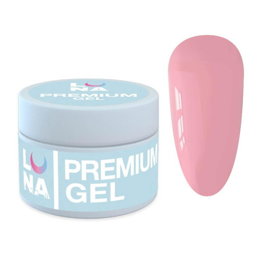 Гель для наращивания Luna Premium Gel 17. розовая фантазия. 30 мл