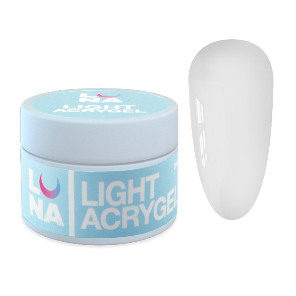 Рідкий гель Luna Light Acrygel 01 для нарощування прозорий 30 мл