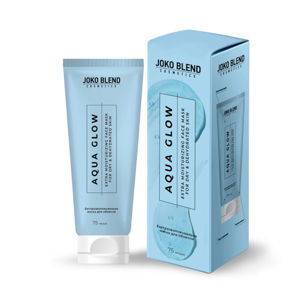 Маска для лица Joko Blend Aqua Glow экстраувлажняющая с гиалуроновой кислотой 75 мл