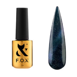 Гель-лак F.O.X Cat Eye Galaxy 003 блакитний тіффані 7 мл