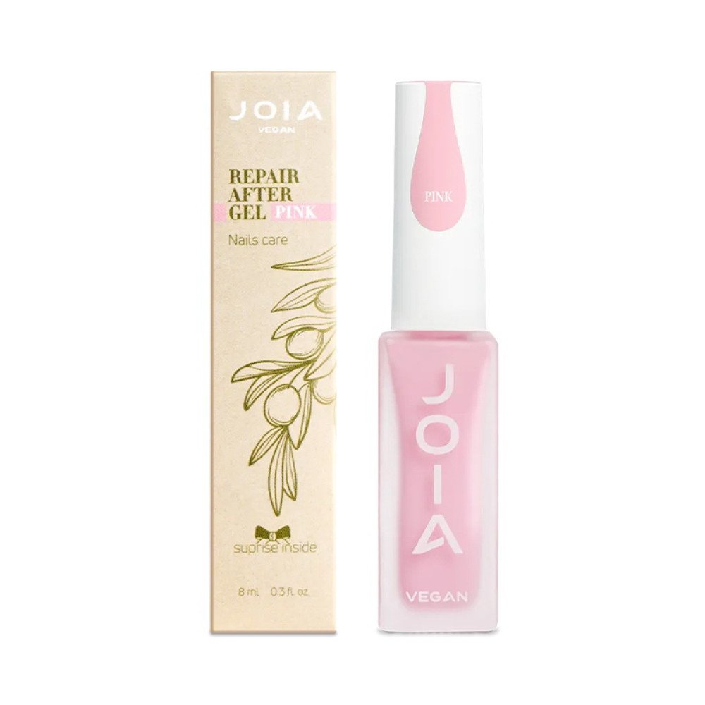 Средство для укрепления ногтей после гель-лака JOIA vegan Repair After Gel Pink минерализованное розовый 8 мл