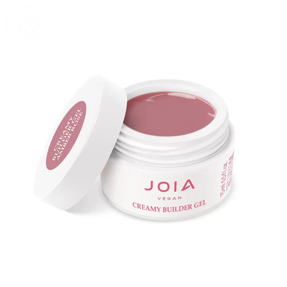 Гель моделюючий JOIA vegan Creamy Builder Gel Amber Rose елегантний бурштиново-трояндовий 15 мл