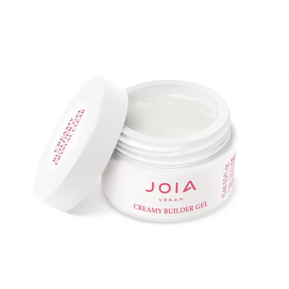 Гель моделюючий JOIA vegan Creamy Builder Gel Crystal Clear прозорий 15 мл