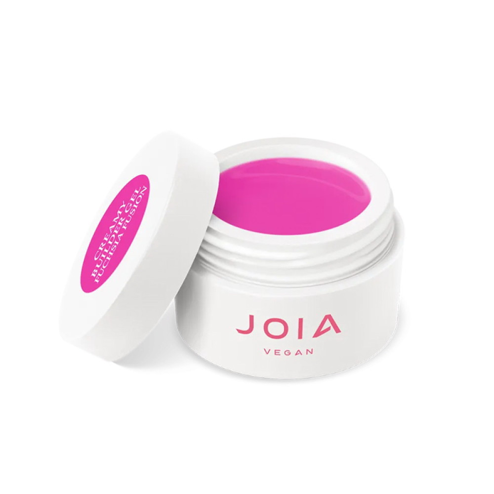 Гель моделюючий JOIA vegan Creamy Builder Gel Fuchsia Fusion яскраво-малиновий неоновий 15 мл