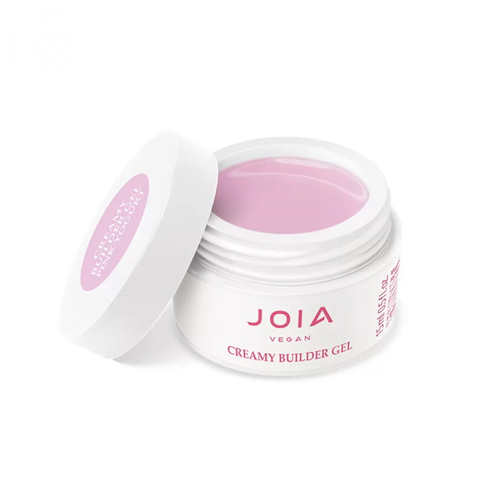 Гель моделюючий JOIA vegan Creamy Builder Gel Pink Yogurt молочно-рожевий 15 мл