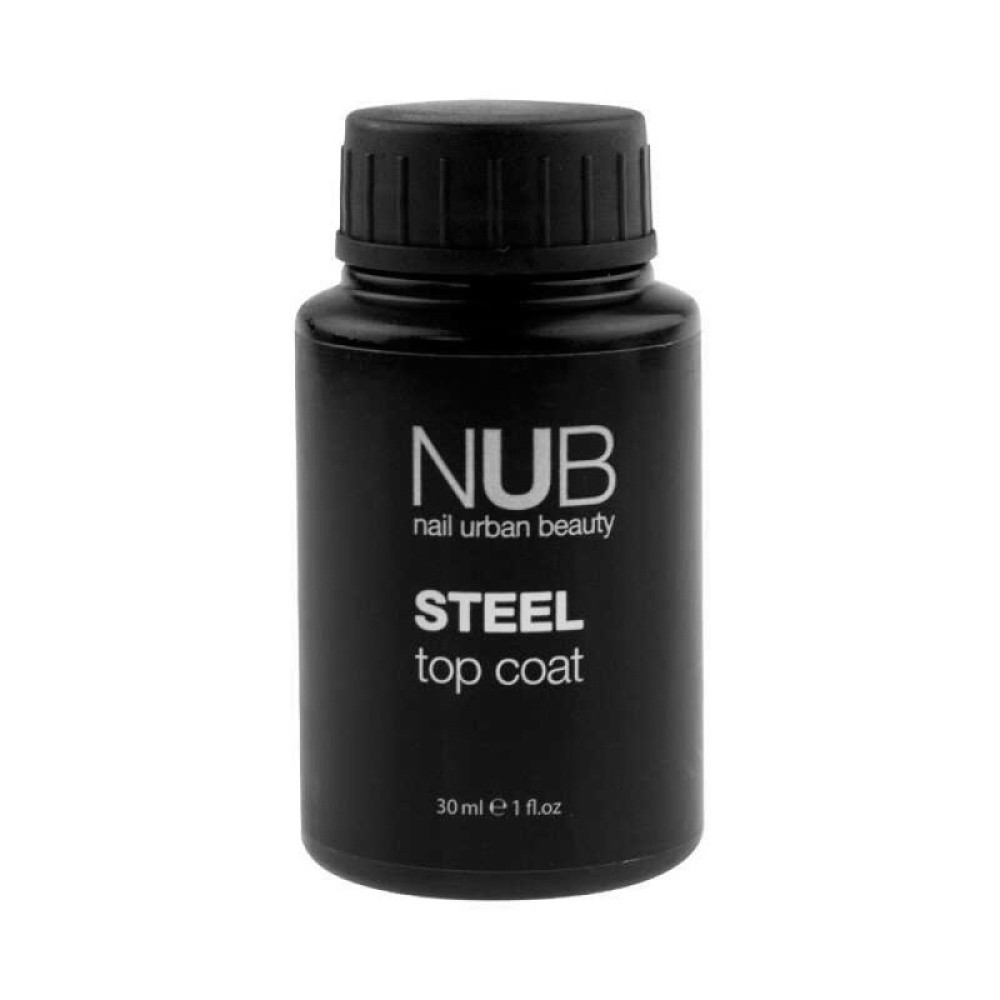 Топ для гель-лака без липкого слоя NUB Steel Top Coat. 30 мл