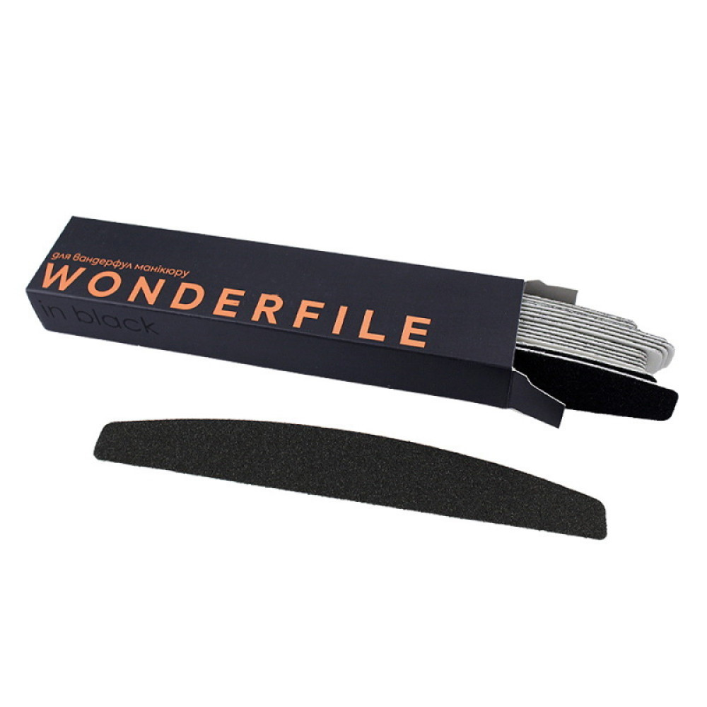 Сменные файлы для пилки Wonderfile 16.2x2.4 см 150 грит полумесяц на мягкой основе 20 шт цвет черный