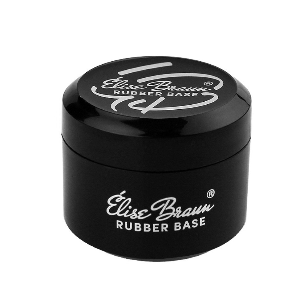 База каучукова для гель-лаку Elise Braun Rubber Base в баночці. 30 мл