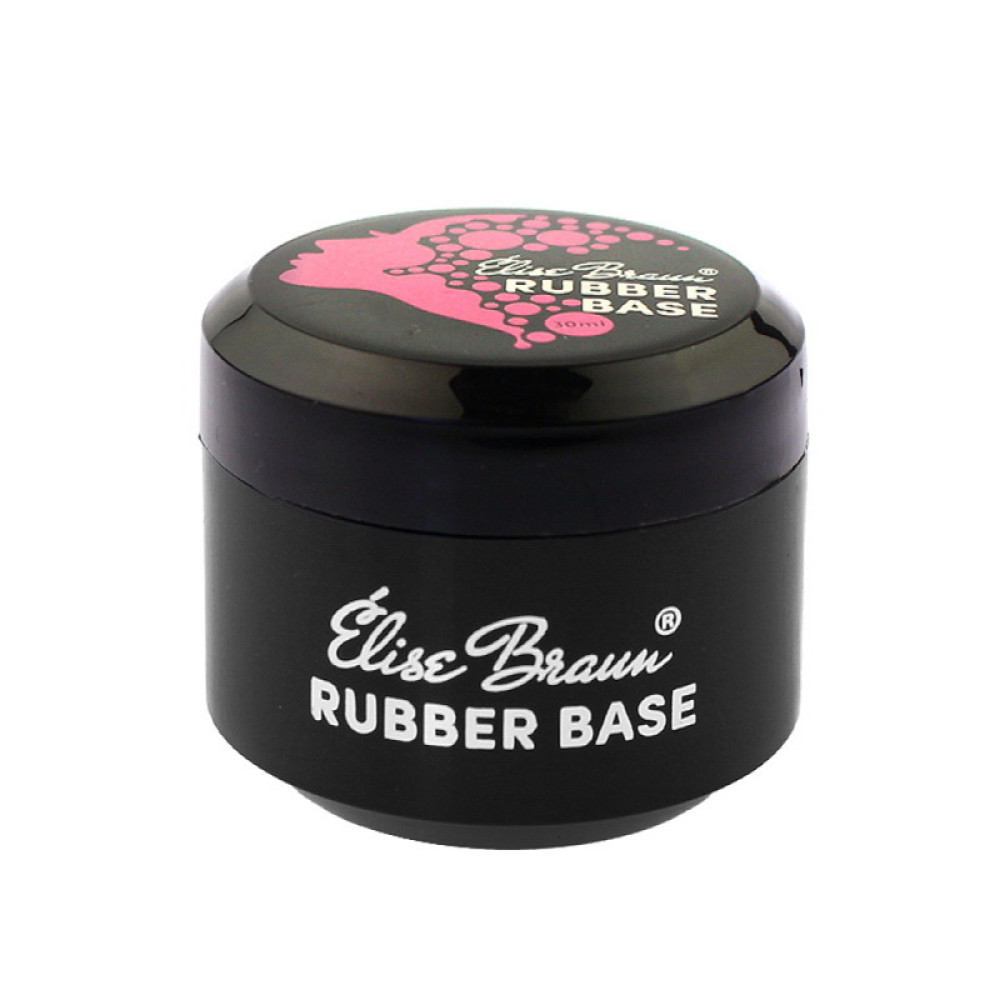 База каучукова для гель-лаку Elise Braun Rubber Base в баночці. 30 мл