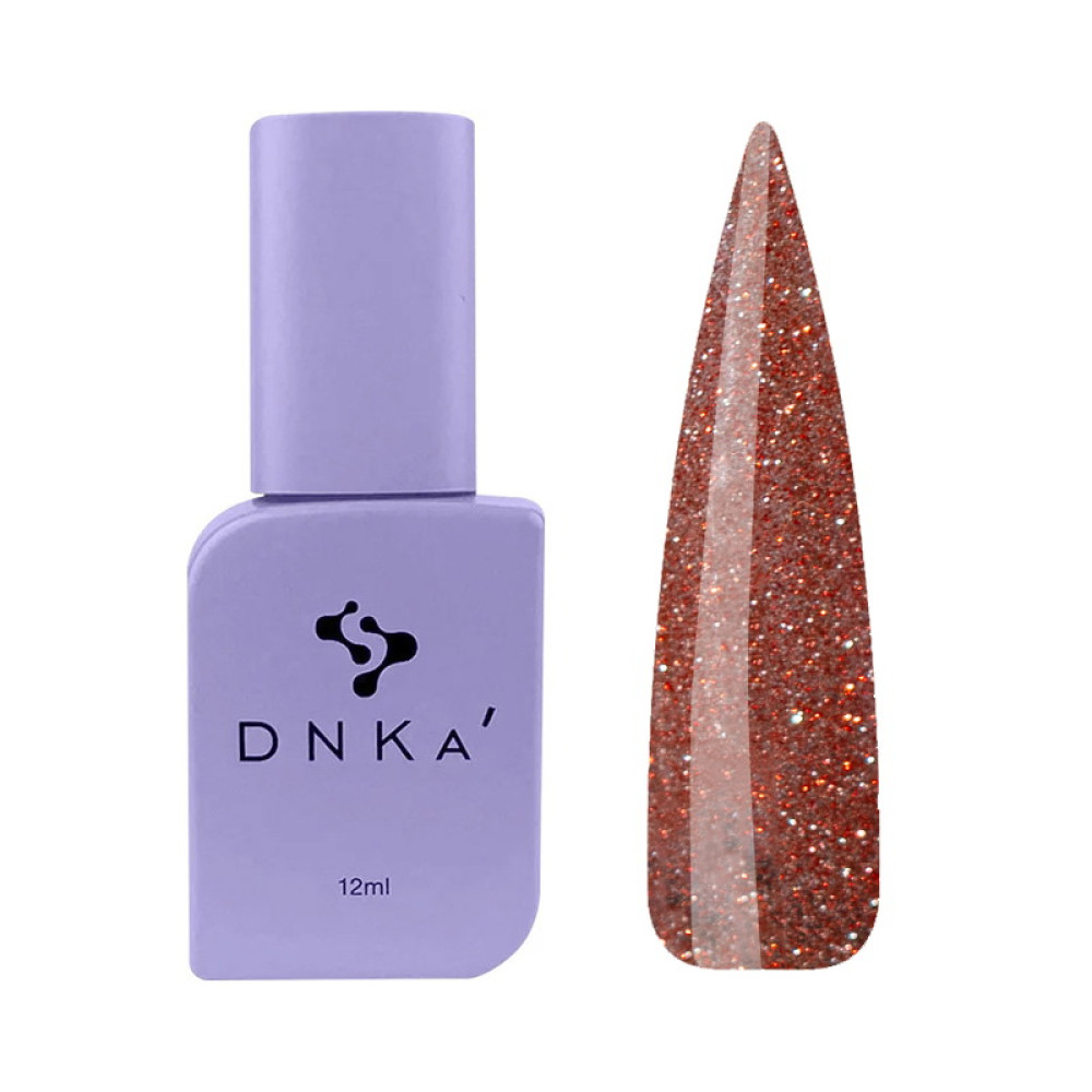 Гель-лак DNKa Polish Gel Autumn Kiss 0142 светоотражающий с витражным эффектом сухая роза 12 мл