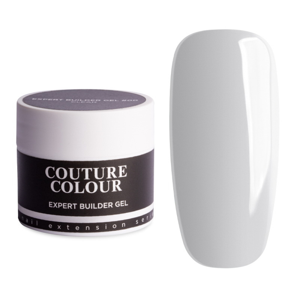 Білдер-гель трифазний Couture Colour Expert Builder Gel 00 Clear для нарощування 15 мл