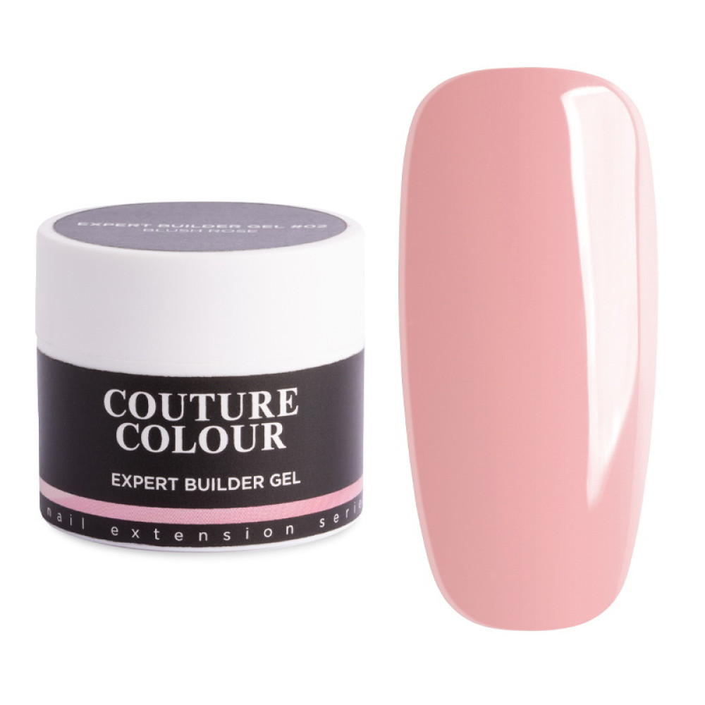 Білдер-гель трифазний Couture Colour Expert Builder Gel 02 Blush Rose для нарощування 15 мл