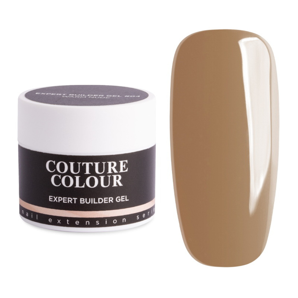 Білдер-гель трифазний Couture Colour Expert Builder Gel 04 Warm Nude для нарощування 15 мл