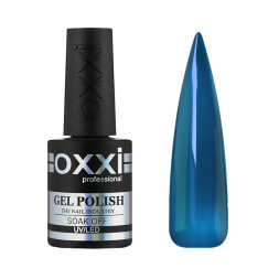 Гель-лак Oxxi Professional Crystal Glass 003 витражный сине-зеленый морской 10 мл