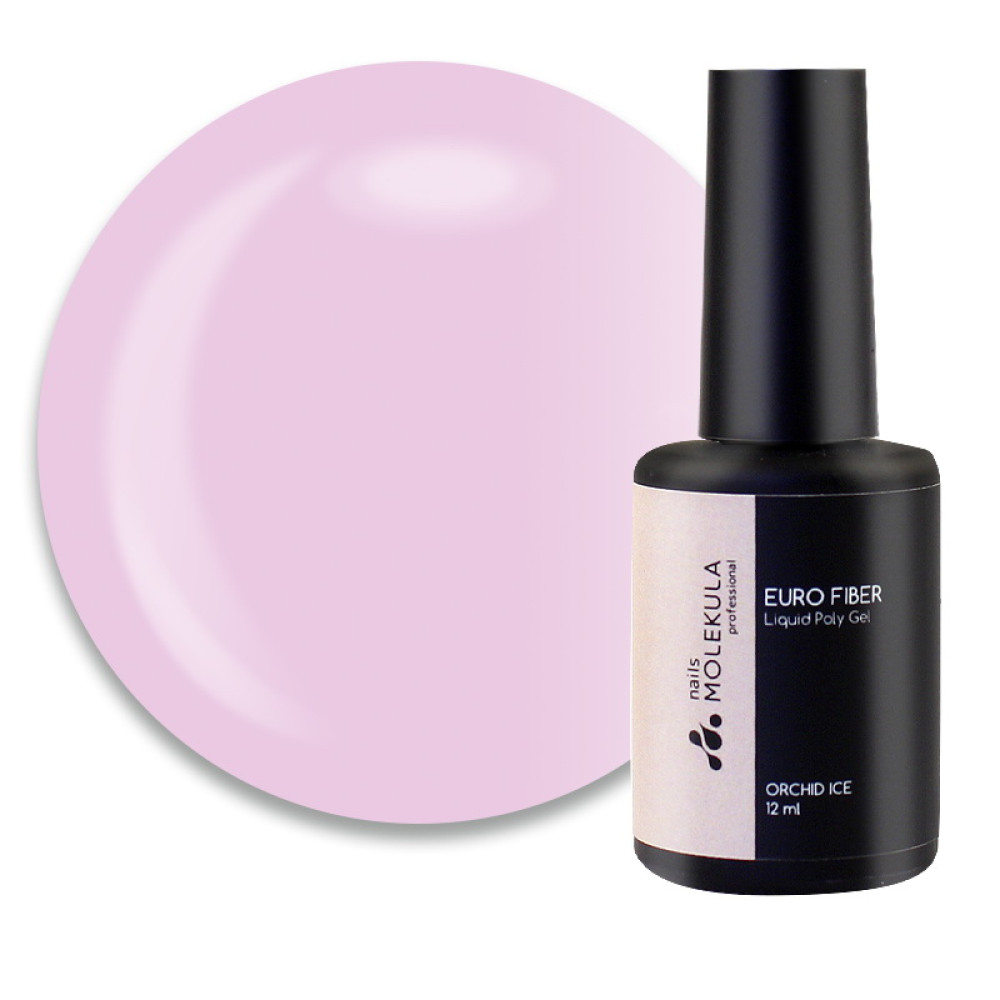 Гель моделюючий для нігтів Nails Molekula Euro Fiber Gel FG1211 Pale Lilac блідо-бузковий 12 мл