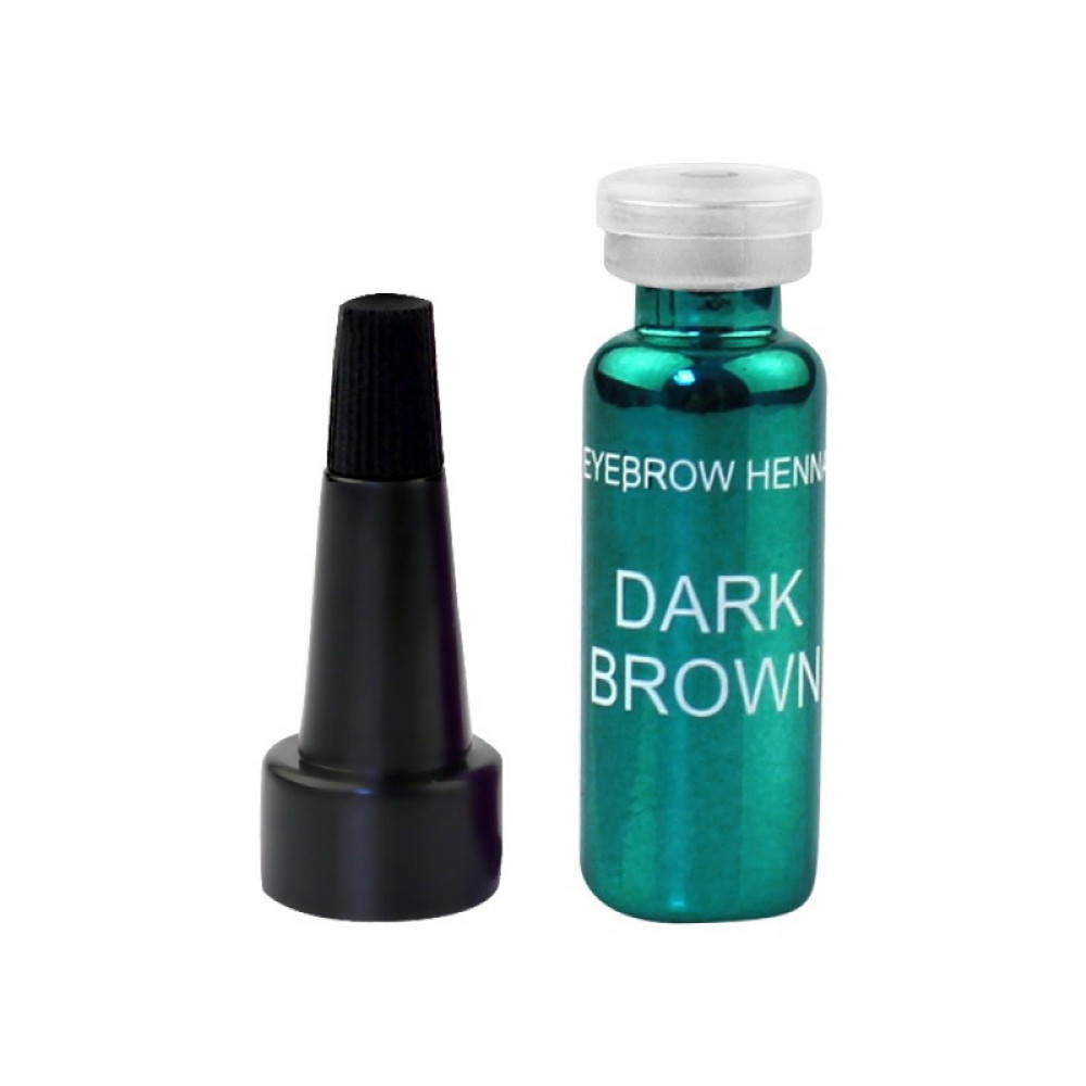 Хна для брів EkkoBeauty Dark Brown темно-коричневий 5 мл