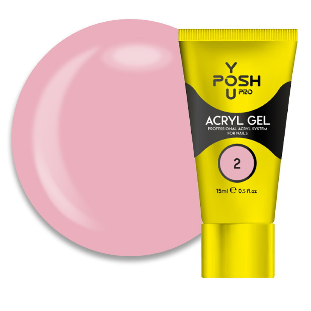 Акрил-гель You POSH Acryl Gel 02. розовый. 15 мл