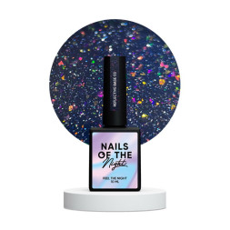 База камуфлююча Nails Of The Night Reflective Base 03. фіолетове бордо. світловідбиваюча. 10 мл