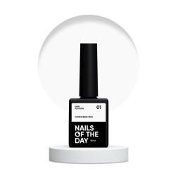 База камуфлирующая Nails Of The Day Cover Base New Formula Milk 01 полупрозрачный холодно-молочный 10 мл