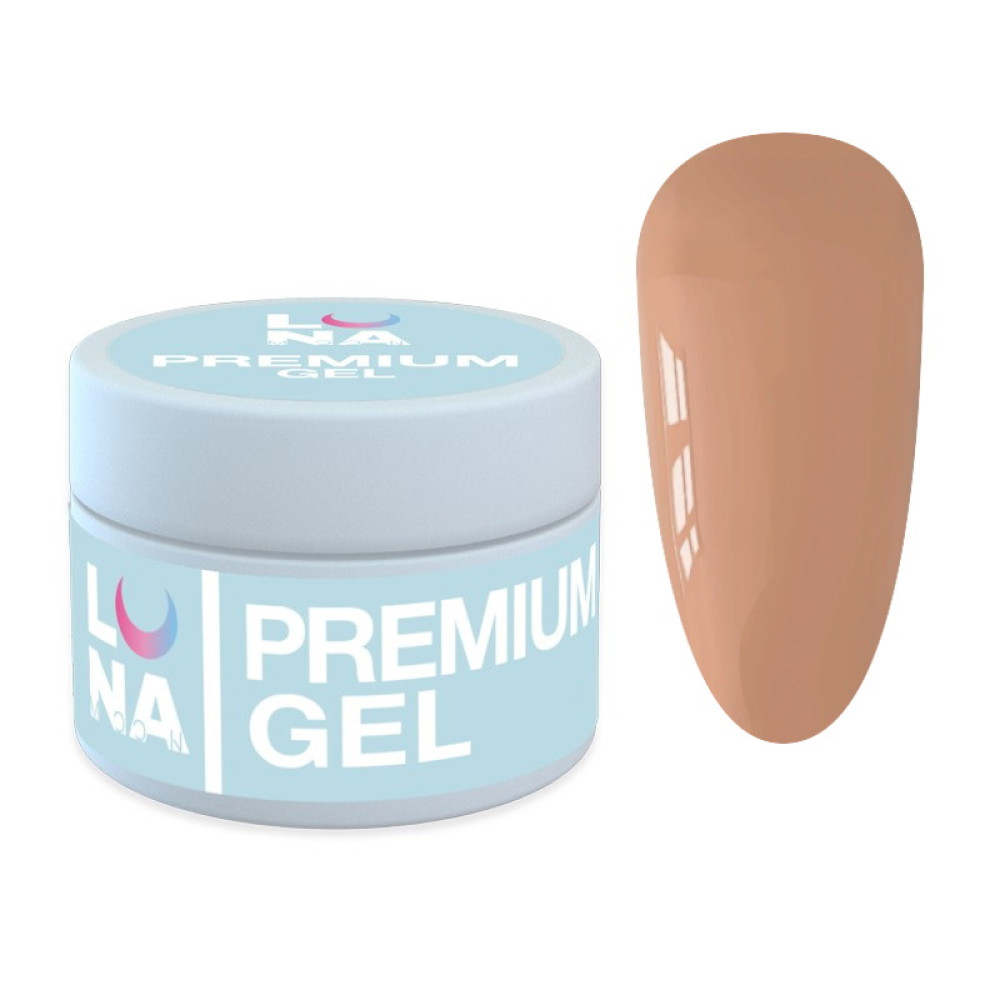 Гель для наращивания Luna Premium Gel 18 песочно-коричневый 30 мл