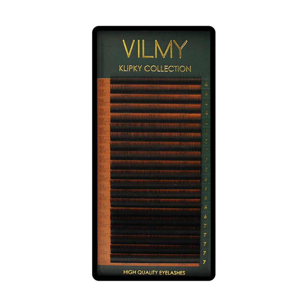 Ресницы Vilmy Klipky Black 20 рядов mix B 0.10 (4-7 мм) черные