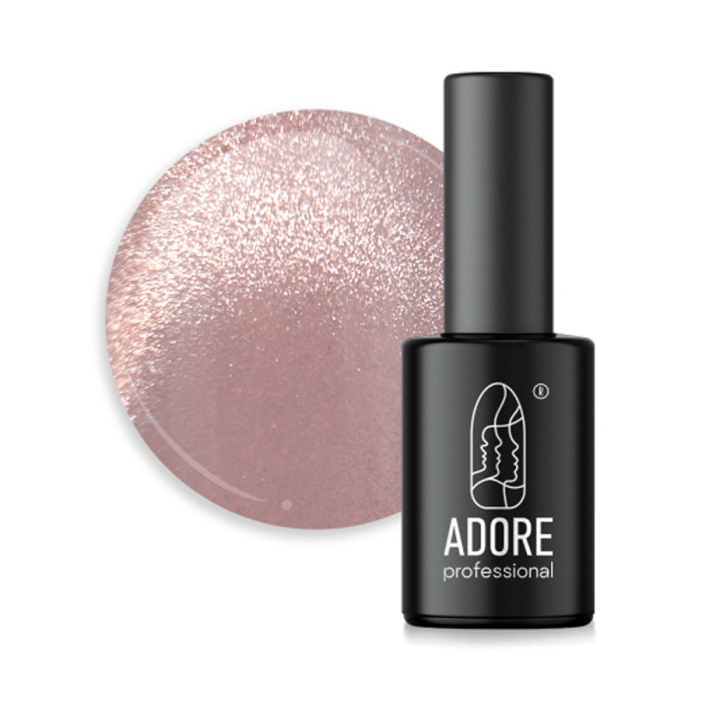 Гель-лак Adore Professional Cats Eye Nude E-01 лілово-бежевий 8 мл