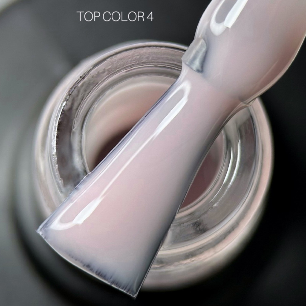 Топ для гель-лаку без липкого шару Saga Professional Top Color 04 ніжний ліловий 9 мл