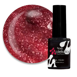Гель-лак Nails Molekula Glint Touch GT01 светоотражающий ягодный 6 мл