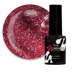 Гель-лак Nails Molekula Glint Touch GT02 светоотражающий гранатовый 6 мл