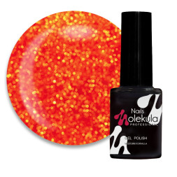 Гель-лак Nails Molekula Glint Touch GT03 светоотражающий оранжевый 6 мл