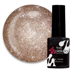Гель-лак Nails Molekula Glint Touch GT04 светоотражающий бежевый 6 мл