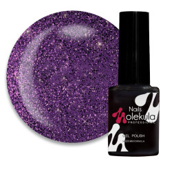 Гель-лак Nails Molekula Glint Touch GT06 светоотражающий фиолетово-сиреневый 6 мл