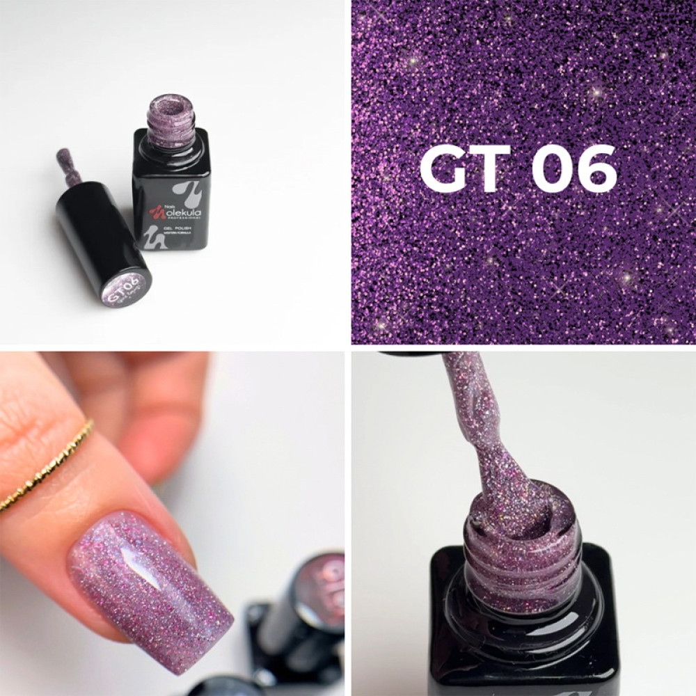 Гель-лак Nails Molekula Glint Touch GT06 світловідбиваючий 6 мл