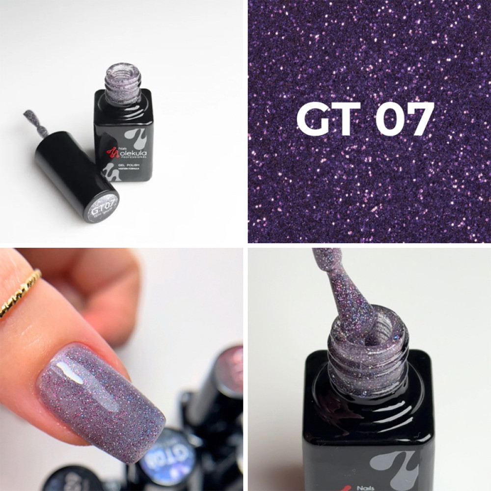 Гель-лак Nails Molekula Glint Touch GT07 світловідбиваючий 6 мл