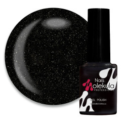 Гель-лак Nails Molekula Glint Touch GT09 светоотражающий черный 6 мл