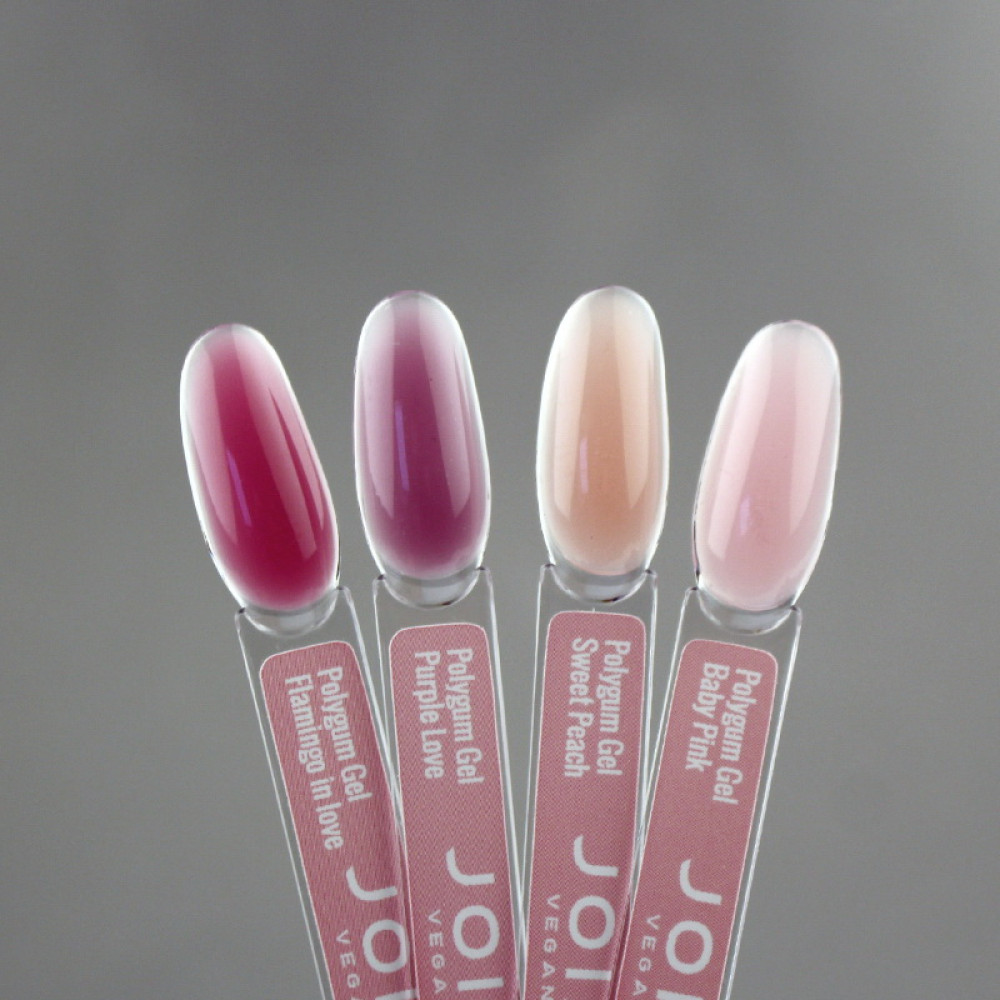 Гель-жвачка для моделирования и объемных дизайнов JOIA vegan Polygum Gel 03 Sweet Peach нежно-персиковый 15 мл