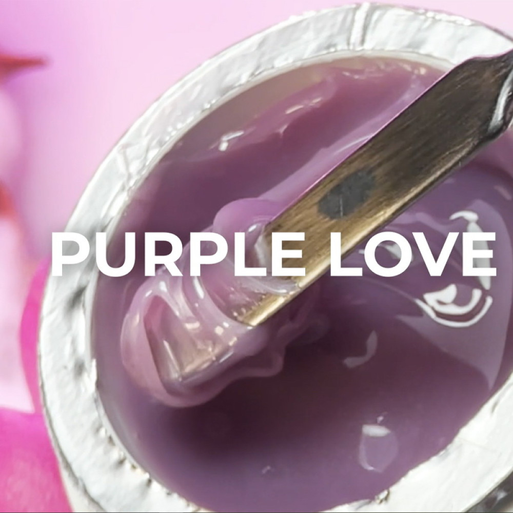 Гель-жвачка для моделирования и объемных дизайнов JOIA vegan Polygum Gel 04 Purple Love дымчато-пурпурный 15 мл