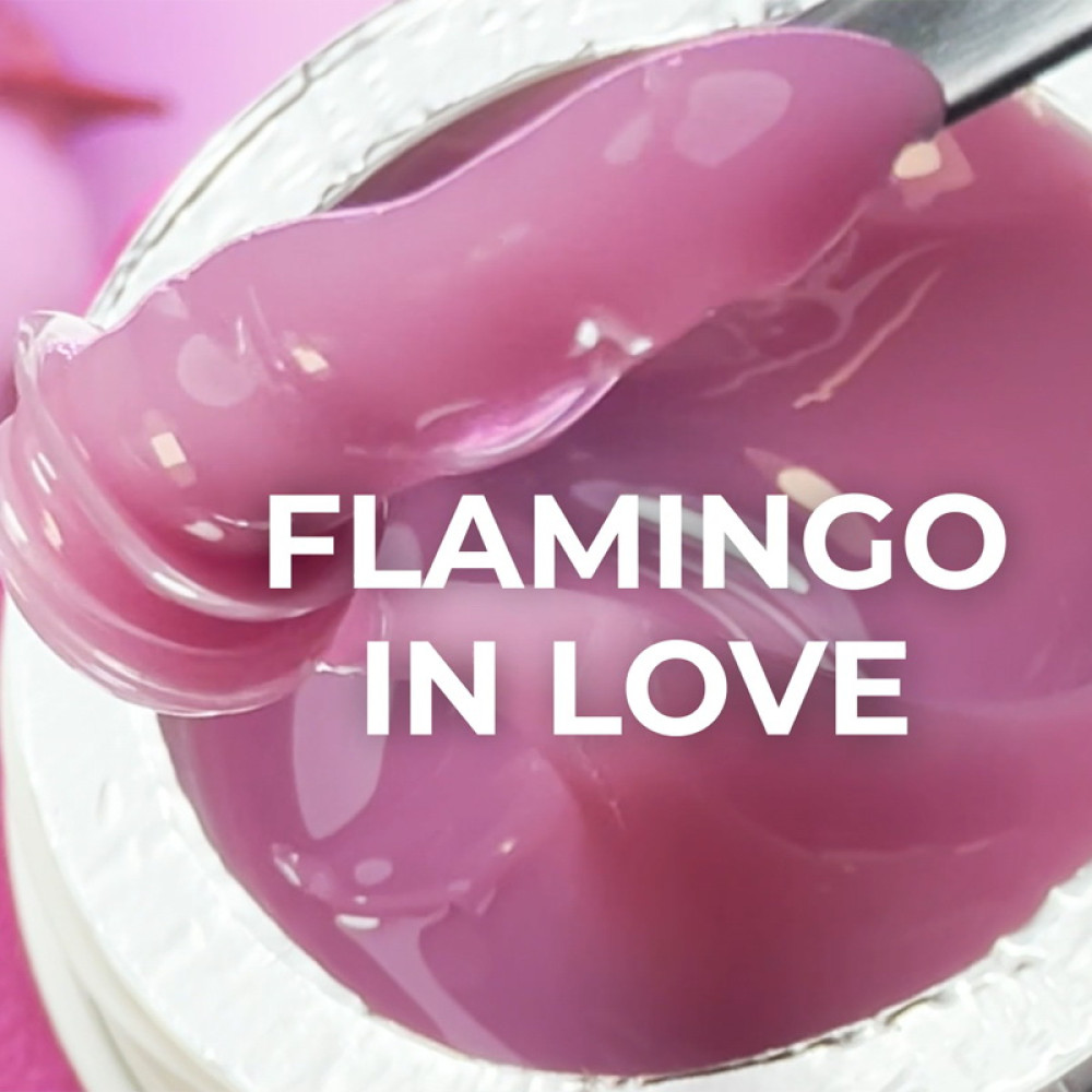 Гель-жвачка для моделирования и объемных дизайнов JOIA vegan Polygum Gel 05 Flamingo in Love хрупкая розовая орхидея 15 мл