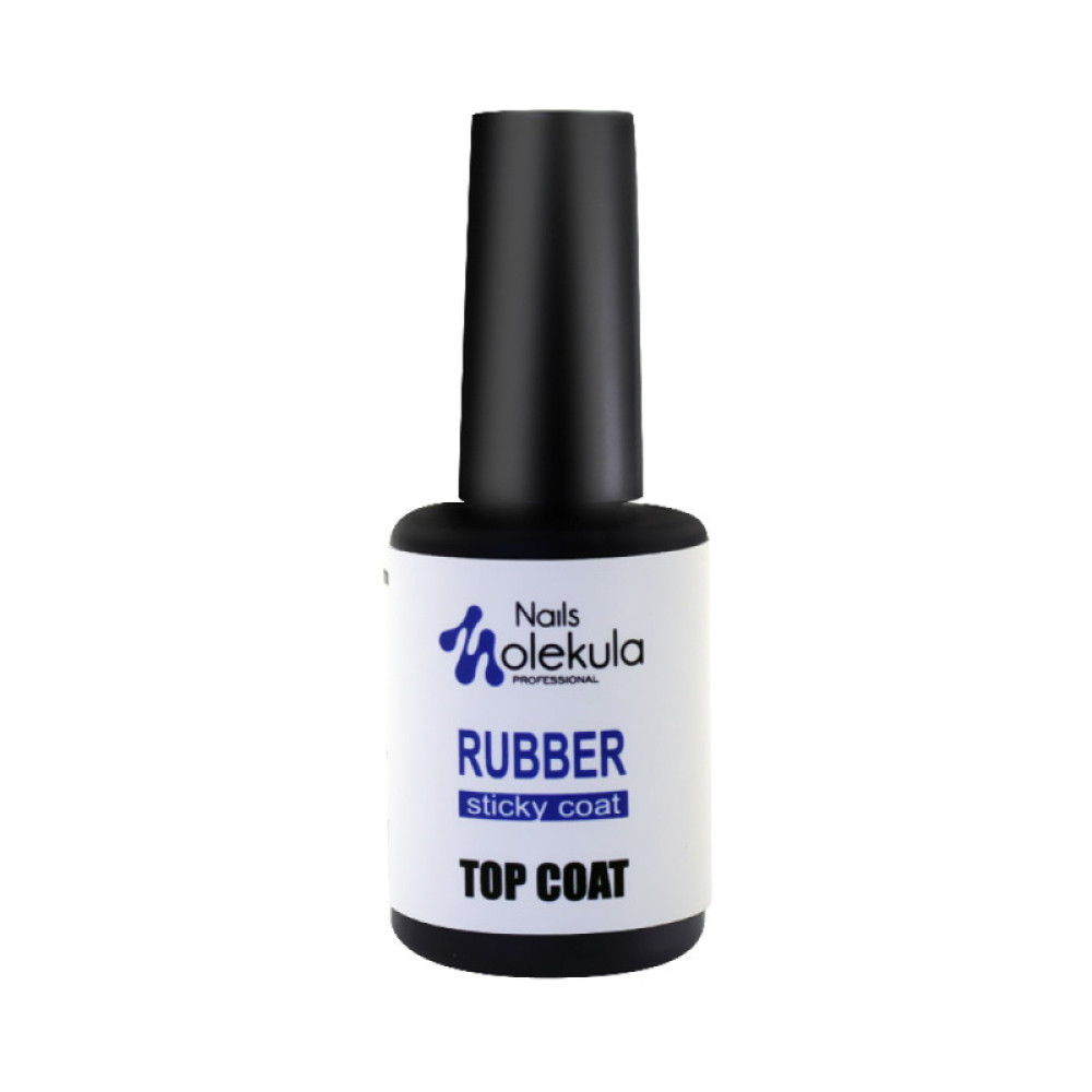 Топ каучуковый для гель-лака Nails Molekula Rubber Sticky Top Coat. 12 мл