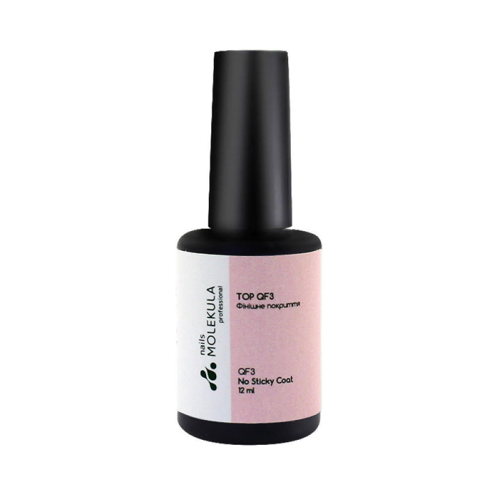 Топ для геля и гель-лака без липкого слоя Nails Molekula QF3 No Sticky Top Coat. 12 мл